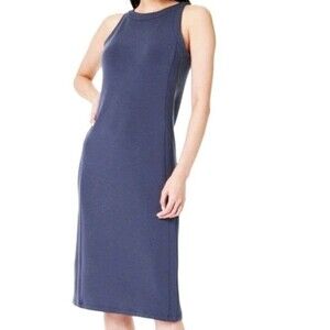 SPANX Air Essentials Tank Dress Storm Blue Size S Midi New With Tags